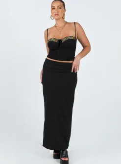 Princess Polly Sarella Bustier Top  Black New