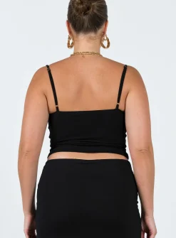 Princess Polly Sarella Bustier Top  Black New