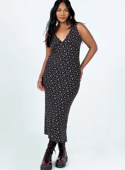 Princess Polly Sariah Midi Dress  Black Sale