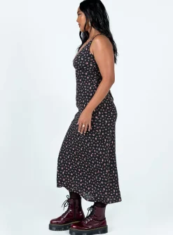 Princess Polly Sariah Midi Dress  Black Sale