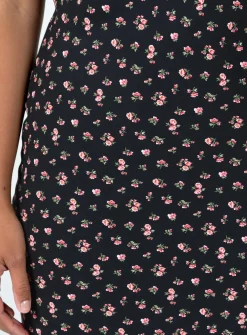 Princess Polly Sariah Midi Dress  Black Sale