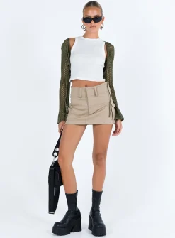 Princess Polly Savi Long Sleeve Top Green Flash Sale