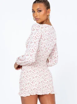 Princess Polly Sawyer Long Sleeve Mini Dress Multi Outlet