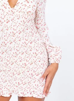 Princess Polly Sawyer Long Sleeve Mini Dress Multi Outlet