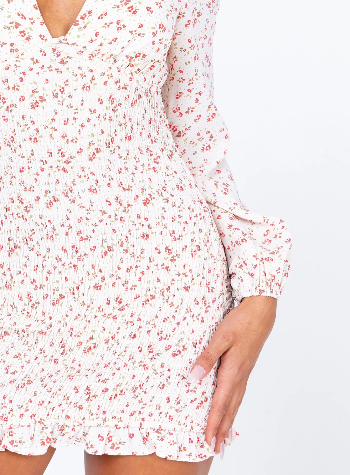 Princess Polly Sawyer Long Sleeve Mini Dress Multi Outlet