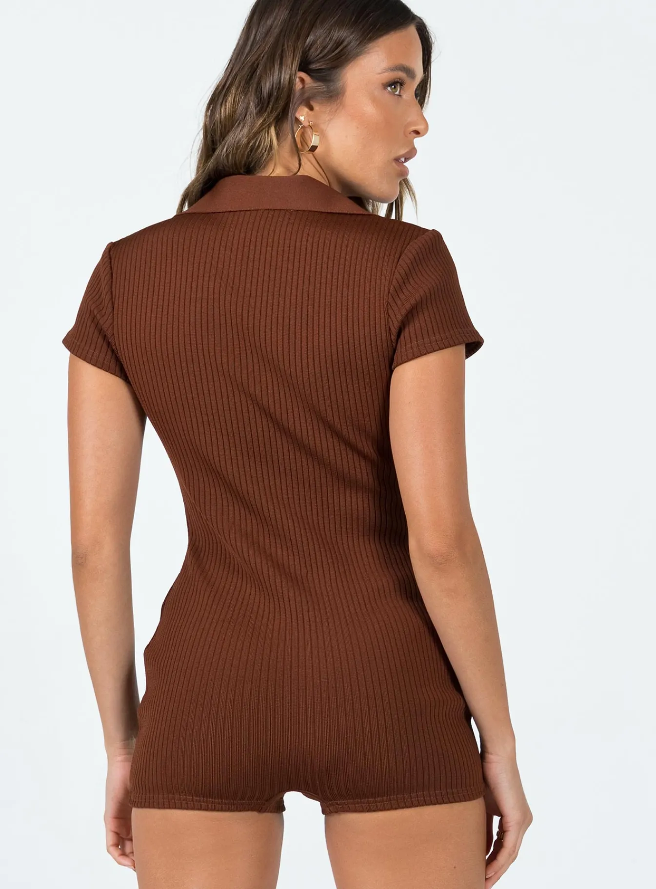 Princess Polly Scarla Romper Brown Store