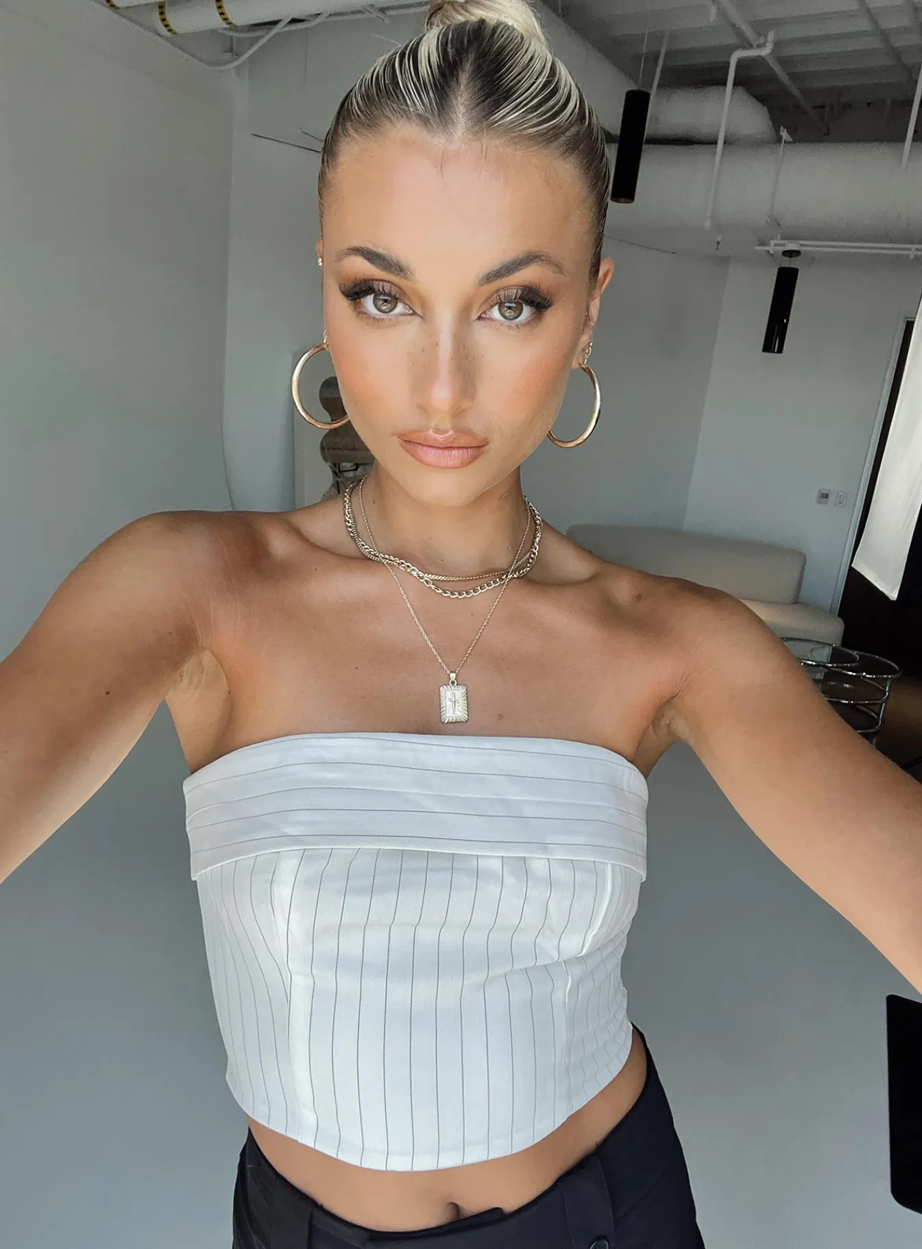 Princess Polly Sebastian Strapless Top White Clearance