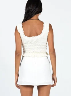 Princess Polly Selby Mini Skirt White Shop