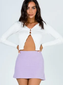 Princess Polly Selby Mini Skirt Lilac Fashion