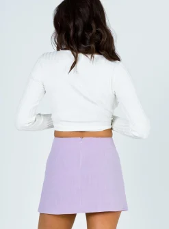 Princess Polly Selby Mini Skirt Lilac Fashion