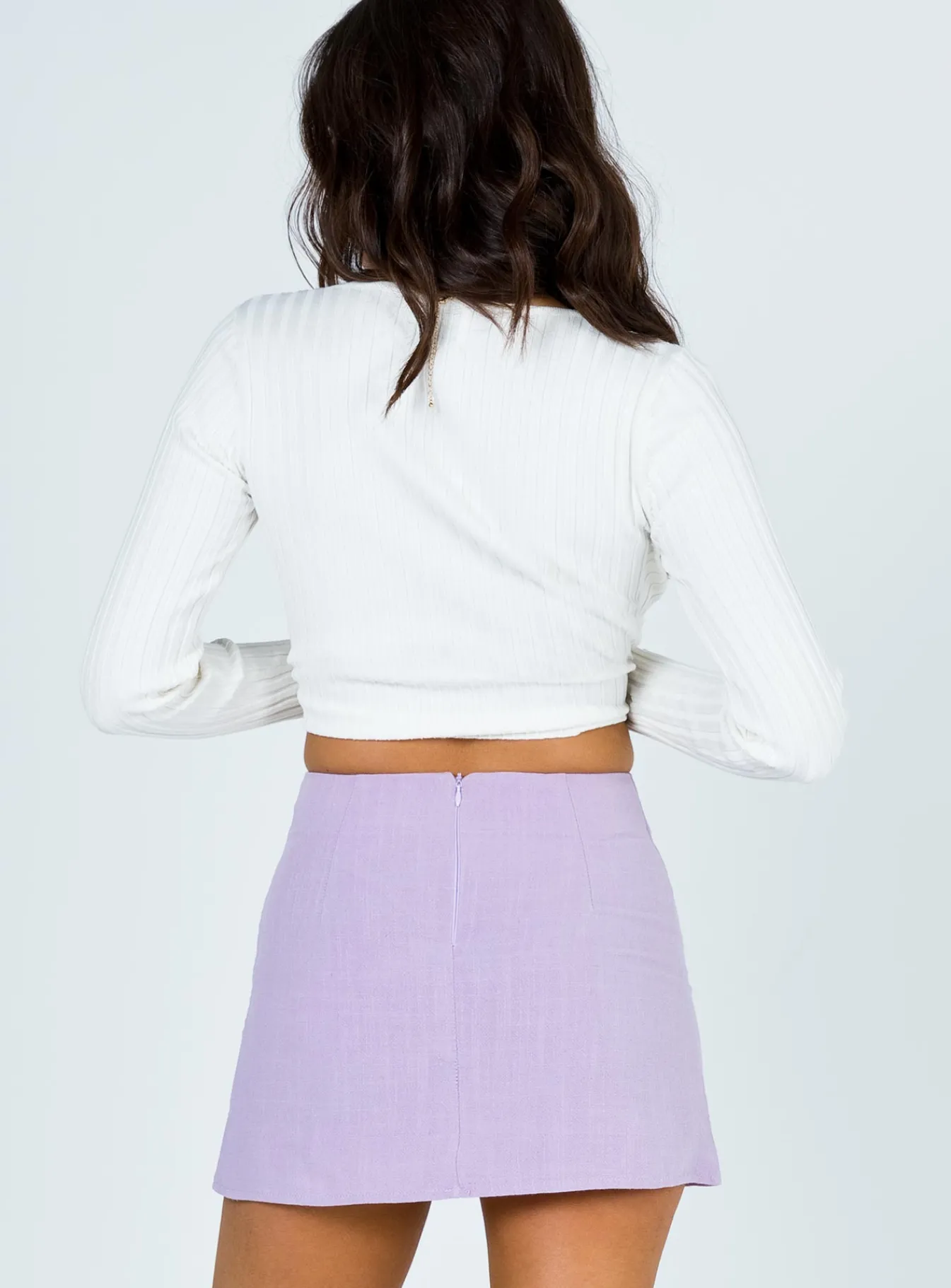 Princess Polly Selby Mini Skirt Lilac Fashion