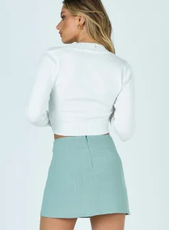 Princess Polly Selby Mini Skirt  Green Sale
