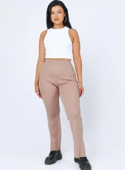 Princess Polly Selma Pants Beige Cheap