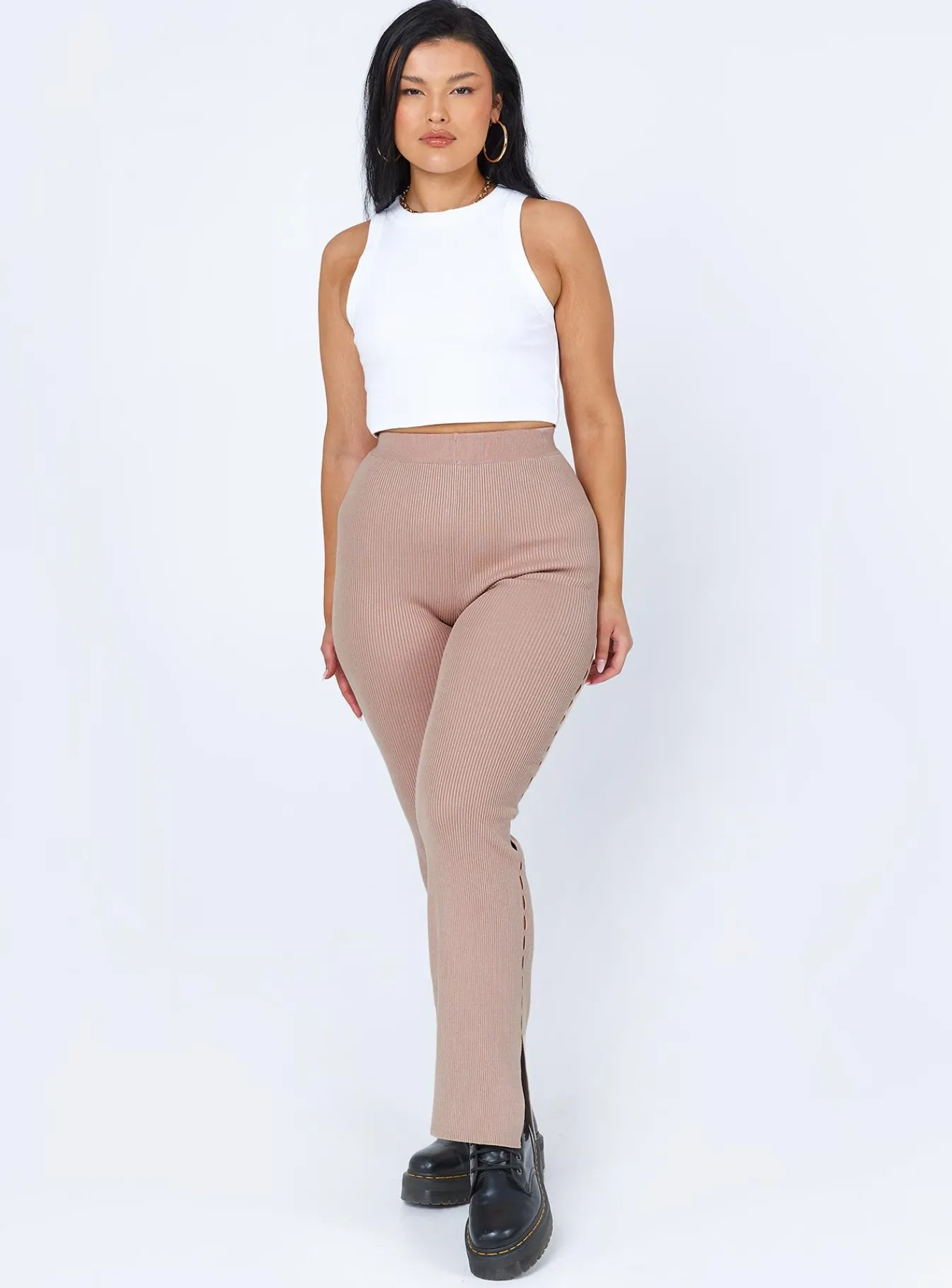 Princess Polly Selma Pants Beige Cheap
