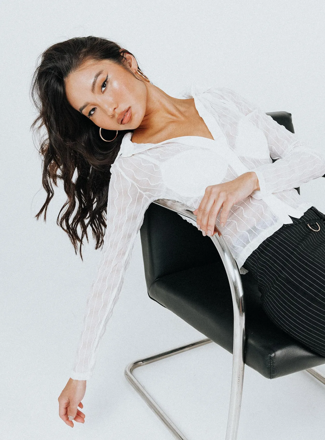 Princess Polly Seren Long Sleeve Top White Cheap