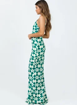 Princess Polly Seri Slip Maxi Dressmulti Green Shop