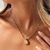 Princess Polly Setton Pendant Necklace/ White   Gold Discount