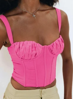 Princess Polly Shadbolt Top  Pink Store