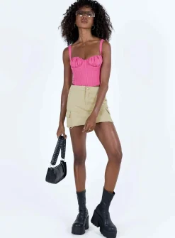 Princess Polly Shadbolt Top  Pink Store