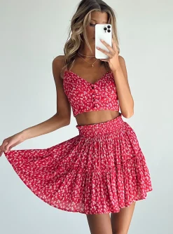 Princess Polly Shah Set  Red Fashion