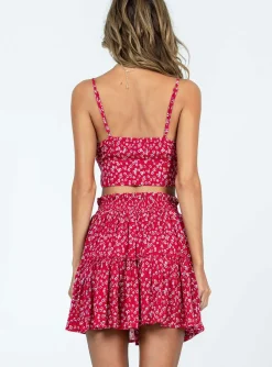 Princess Polly Shah Set Red Fashion