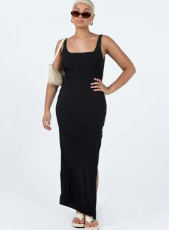 Princess Polly Shanaeya 90S Maxi Dress  Black Sale