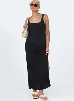 Princess Polly Shanaeya 90S Maxi Dress  Black Sale