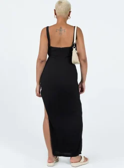 Princess Polly Shanaeya 90S Maxi Dress  Black Sale