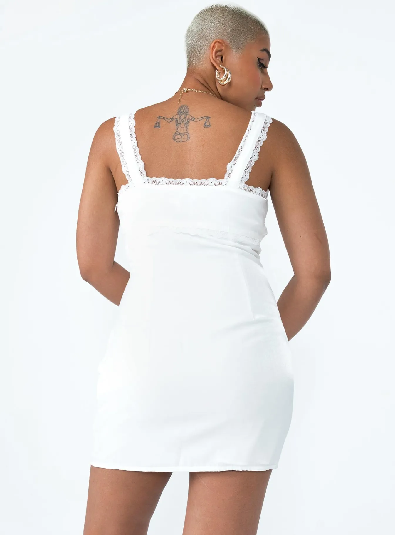 Princess Polly Shania Lace Mini Dress Cream Store