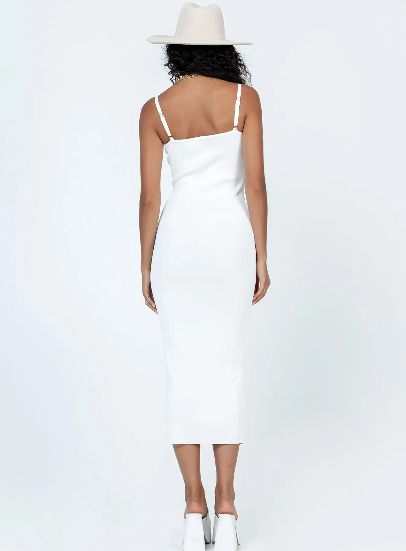 Princess Polly Shaniah Midi Dress White Flash Sale