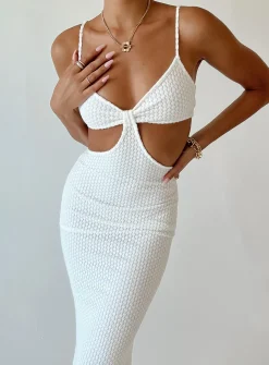 Princess Polly Shanni Maxi Dress  White Outlet