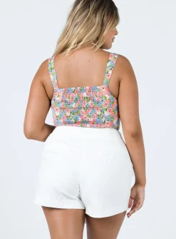 Princess Polly Shanon Shorts White Sale