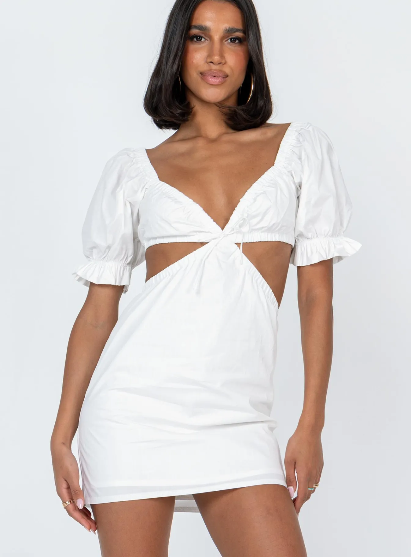 Princess Polly Shantel Mini Dress White Flash Sale