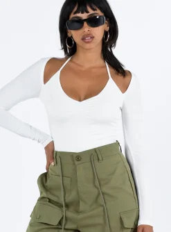 Princess Polly Shari Bolero Bodysuit  White Best