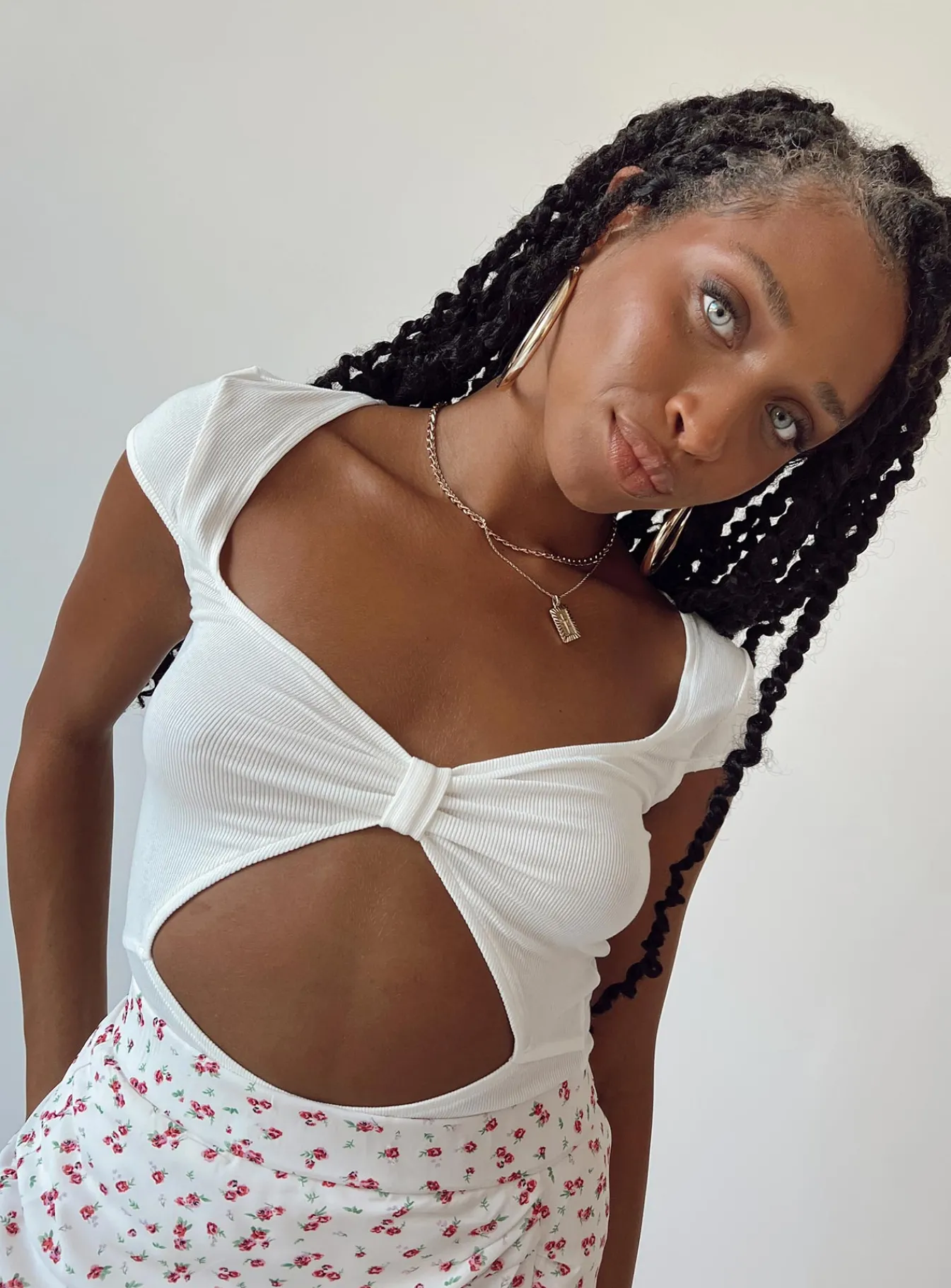 Princess Polly Shaw Bodysuit White New