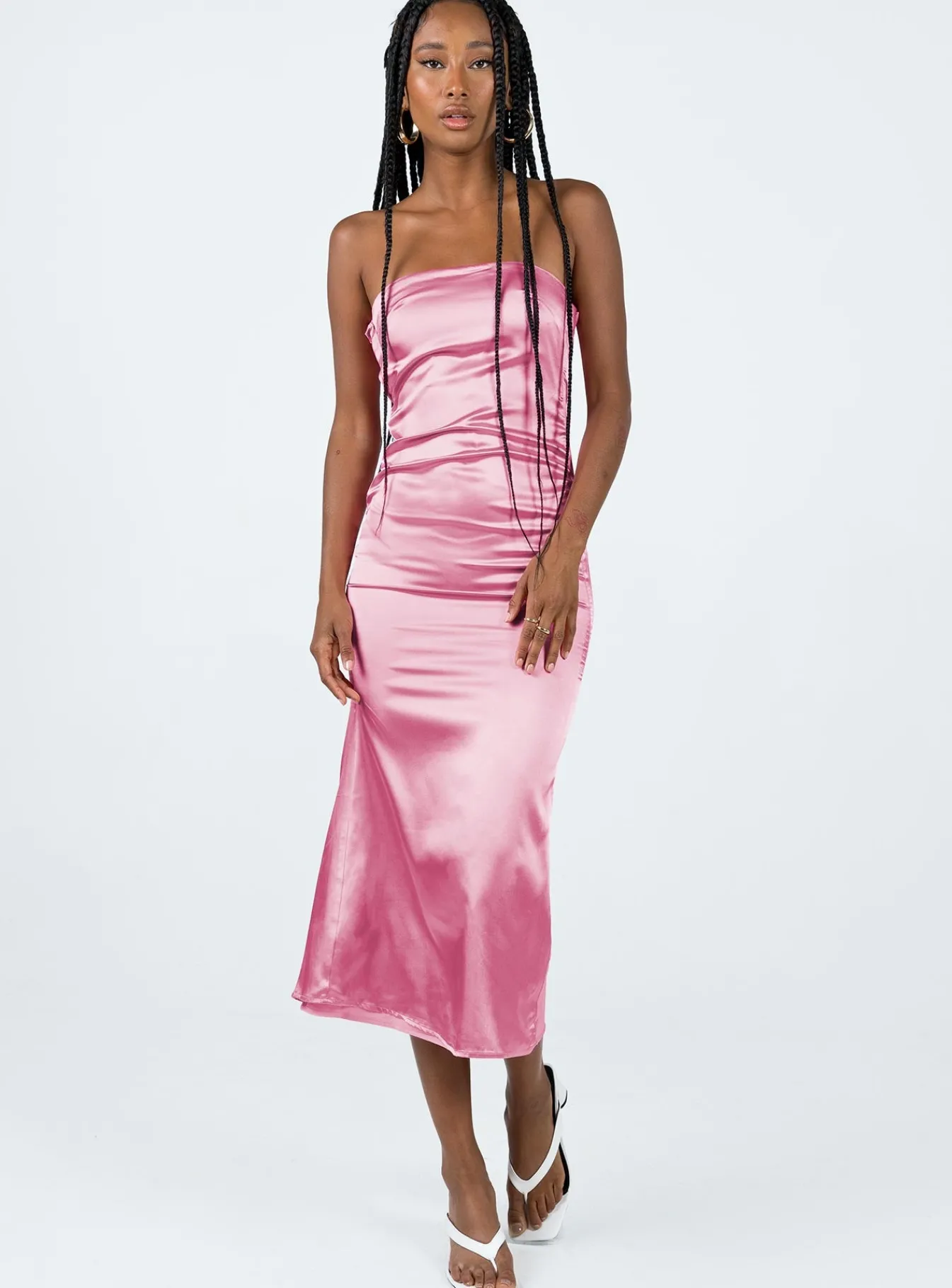 Princess Polly Shaya Strapless Maxi Dress Pink Flash Sale