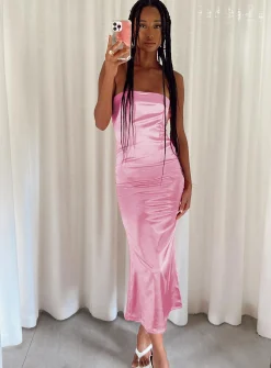 Princess Polly Shaya Strapless Maxi Dress Pink Flash Sale