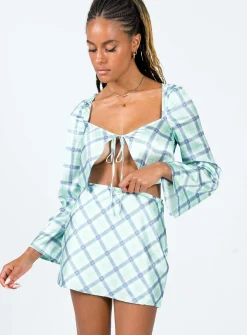 Princess Polly Sheena Setcheck   Green Fashion