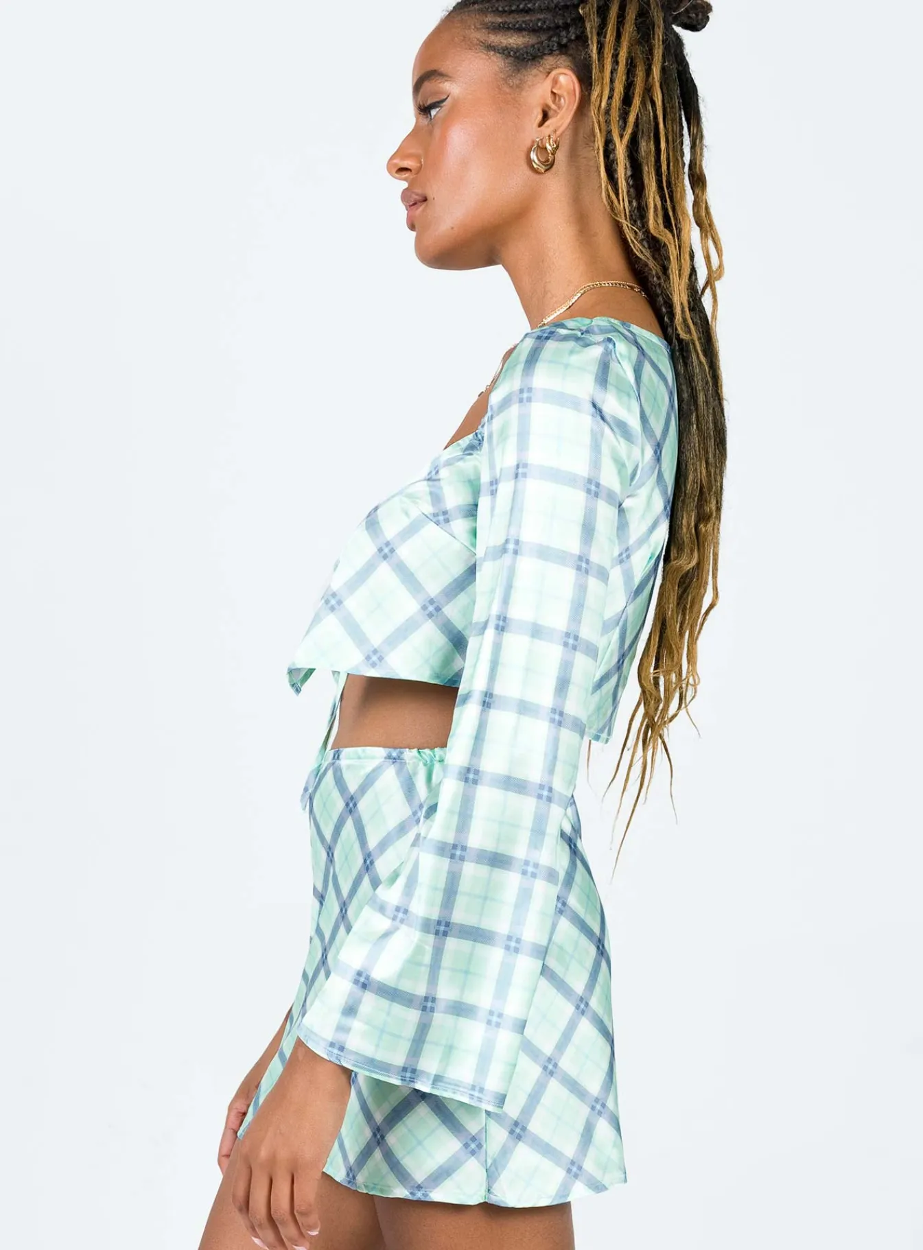 Princess Polly Sheena Setcheck Green Fashion