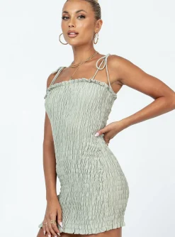 Princess Polly Sherry Mini Dress Sage Store