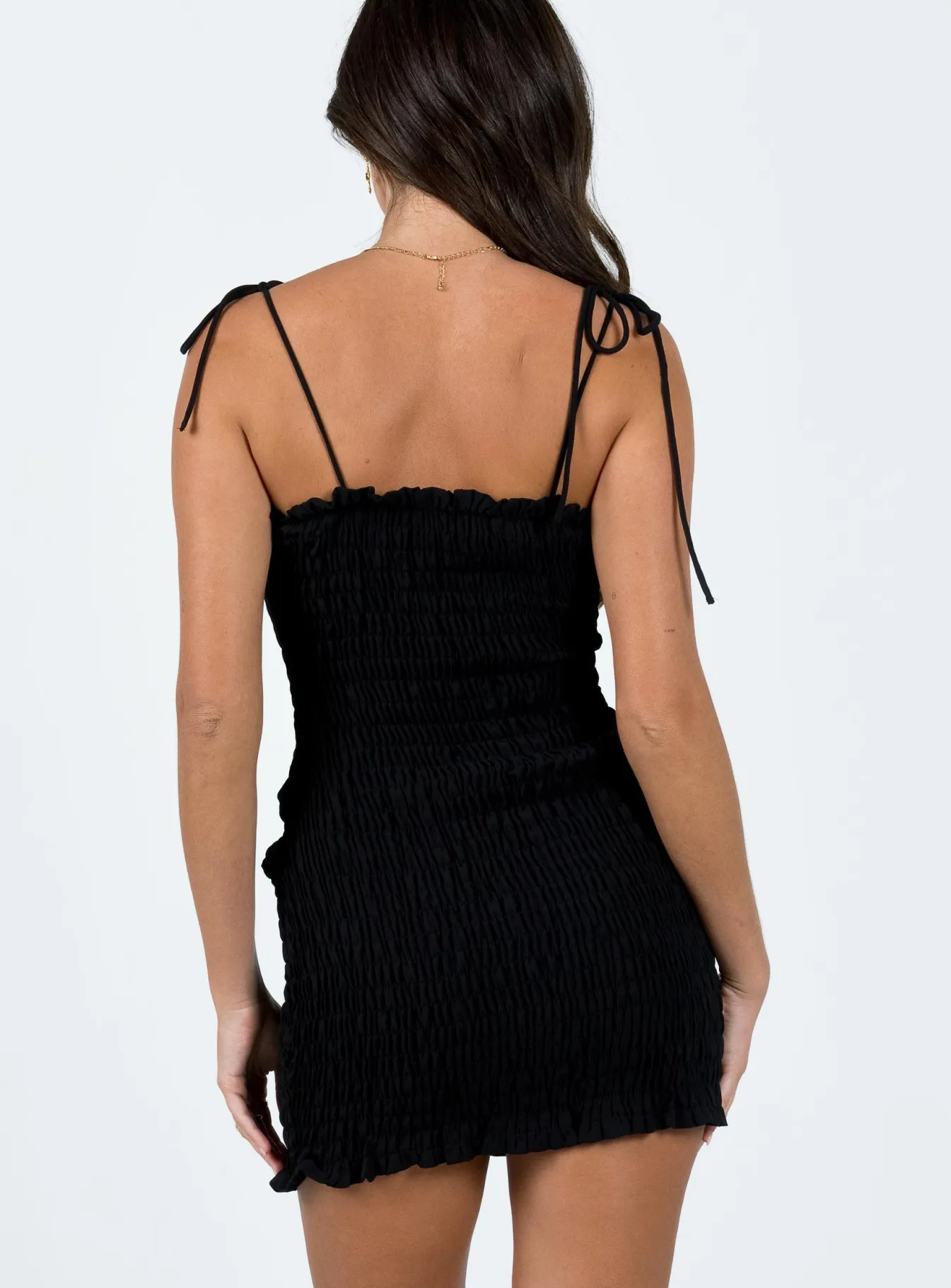 Princess Polly Sherry Mini Dress Black Cheap