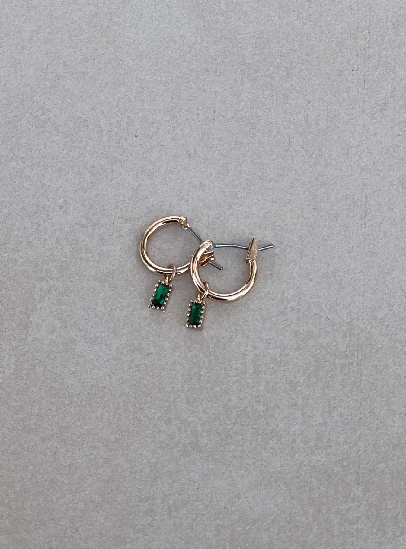 Princess Polly She'S Confident Earrings Green Gold / Green Online