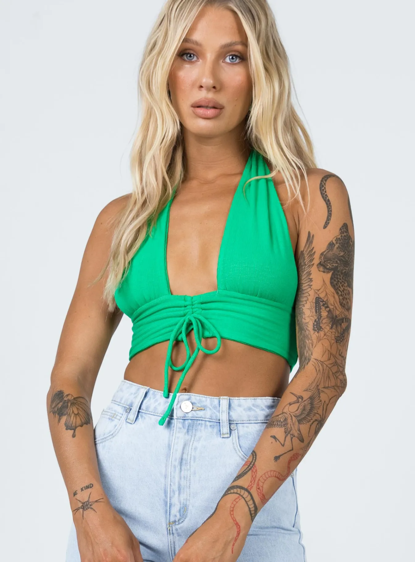 Princess Polly Shiloh Top Green Best Sale