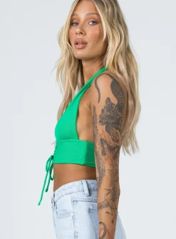 Princess Polly Shiloh Top Green Best Sale