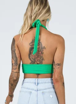 Princess Polly Shiloh Top Green Best Sale