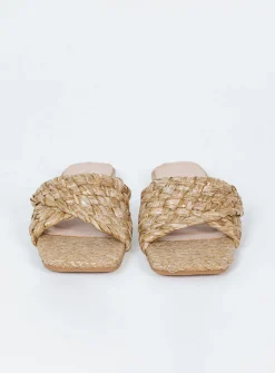 Princess Polly Shoreside Sandal Natural   Beige Sale