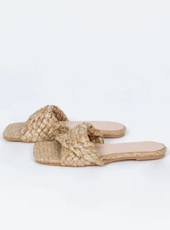Princess Polly Shoreside Sandal Natural   Beige Sale