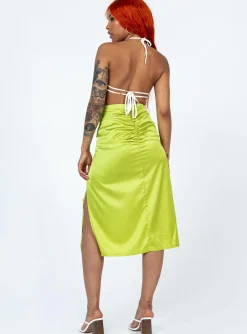 Princess Polly Siesta Midi Skirt Green Shop