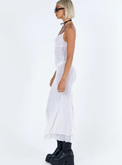 Princess Polly Sikora Vintage Maxi Dress White New