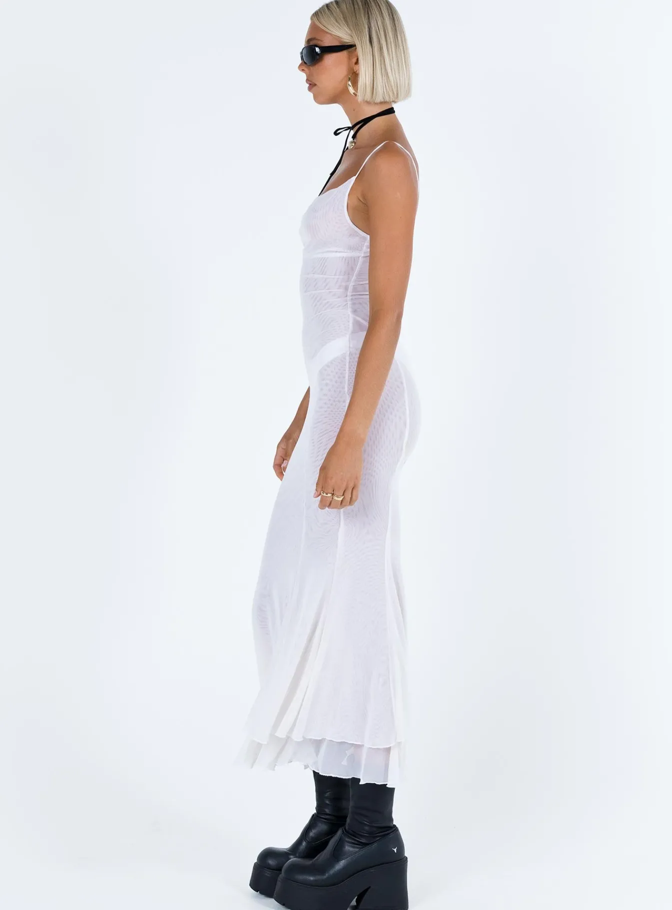 Princess Polly Sikora Vintage Maxi Dress White New